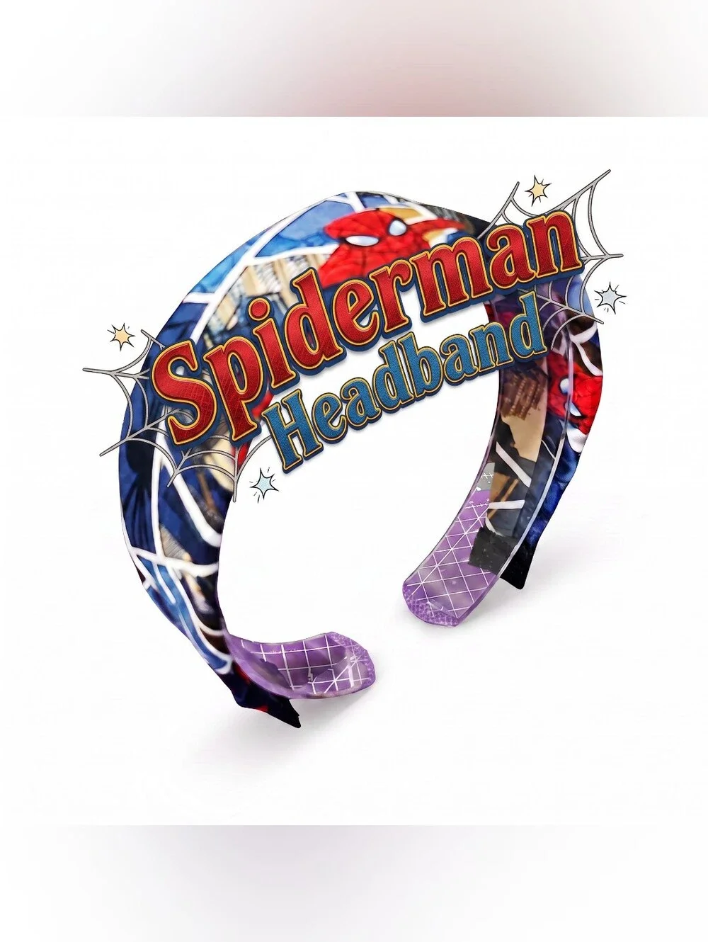 Spiderman Headband & Scrunchie Hair Accessory Set- Women & Girls-All Day Comfort